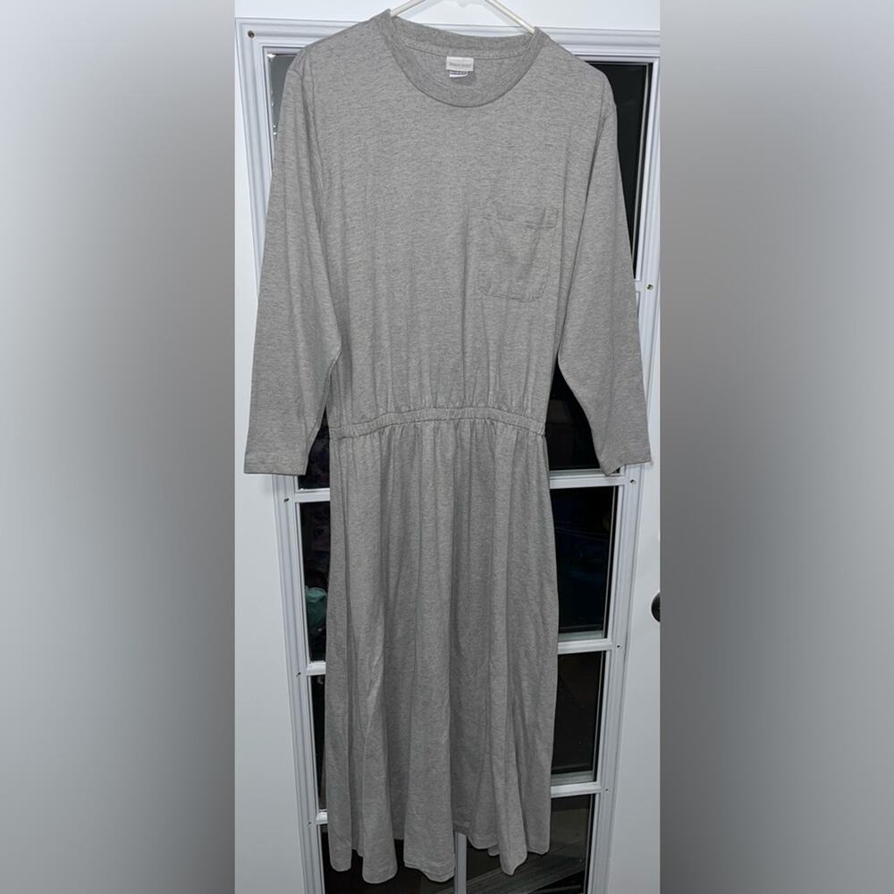 NWOT! Lands End Long Sleeve T-Shirt Maxi Dress